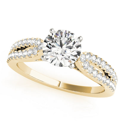 Viola Multirow Engagement Ring - Yellow Gold
