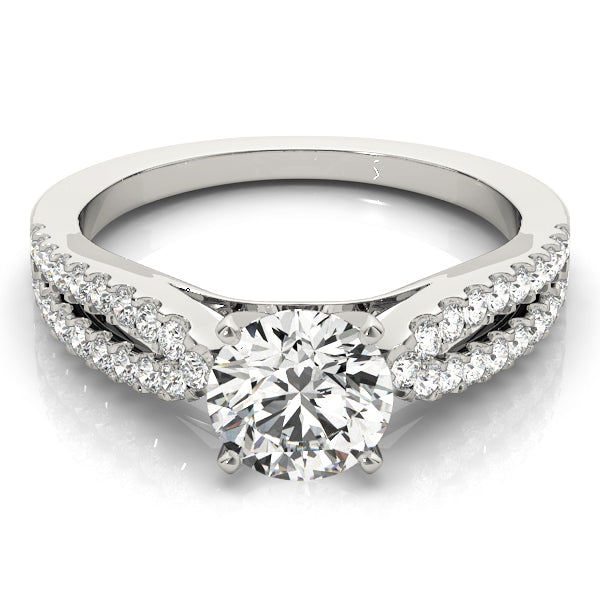 Viola Multirow Engagement Ring - On Set