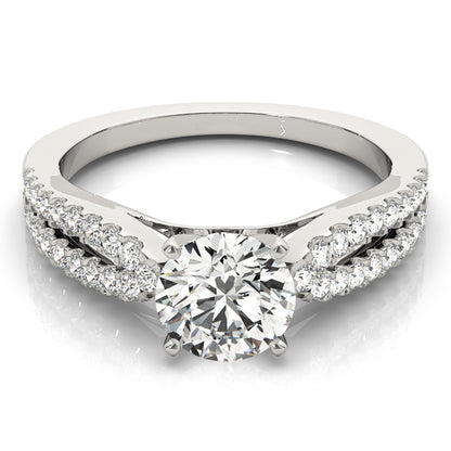 Viola Multirow Engagement Ring - On Set