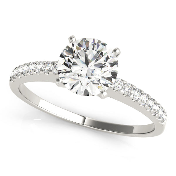 Rosea Pave Engagement Ring