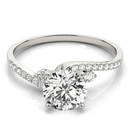Rytidosperma Unique Engagement Ring - On Set