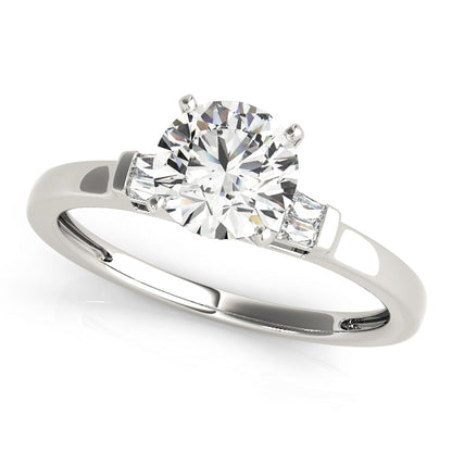Inga Three Stone Engagement Ring - Front