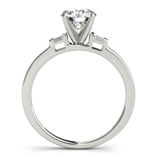 Inga Three Stone Engagement Ring - Side
