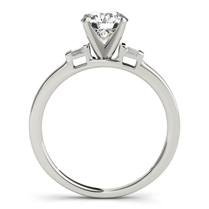Inga Three Stone Engagement Ring - Side