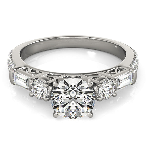 Acacia Engagement Engagement Ring - On Set