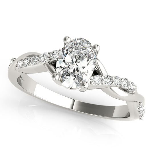 Aristida Unique Engagement Ring - Front