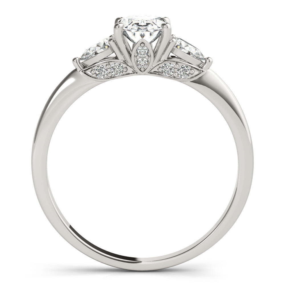 Davidson Unique Engagement Ring - Side