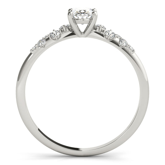 Osteospermum Unique Engagement Ring - Side