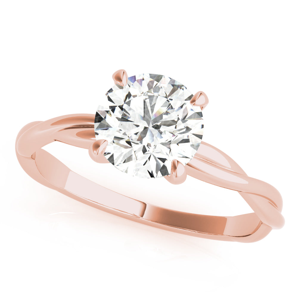 Brack Solitaire Engagement Ring