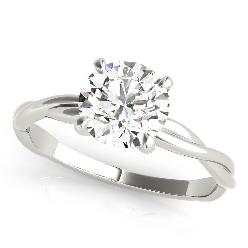 Brack Solitaire Engagement Ring