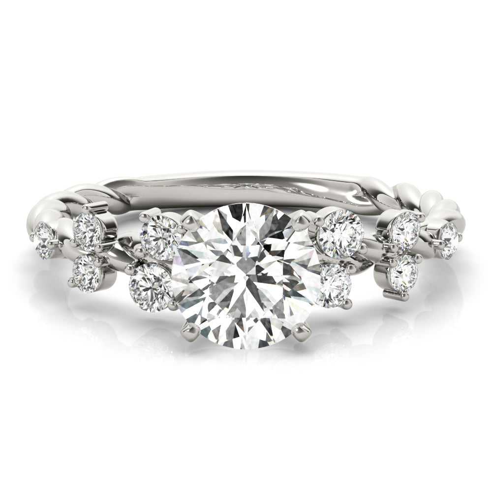 Uncinia Engagement Engagement Ring - On Set