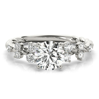 Uncinia Engagement Engagement Ring - On Set