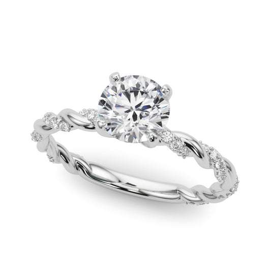 Pomaderris Unique Engagement Ring - Front