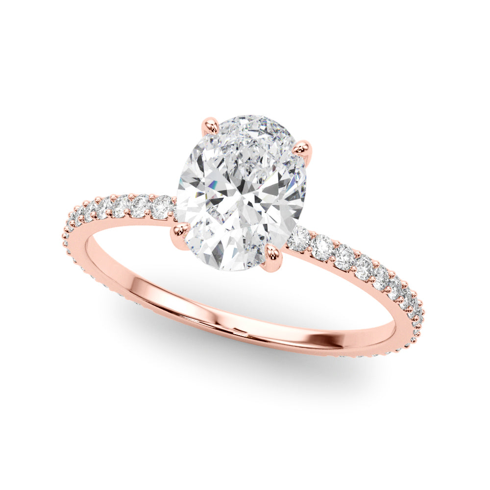 Namatjira Hidden Halo Engagement Ring