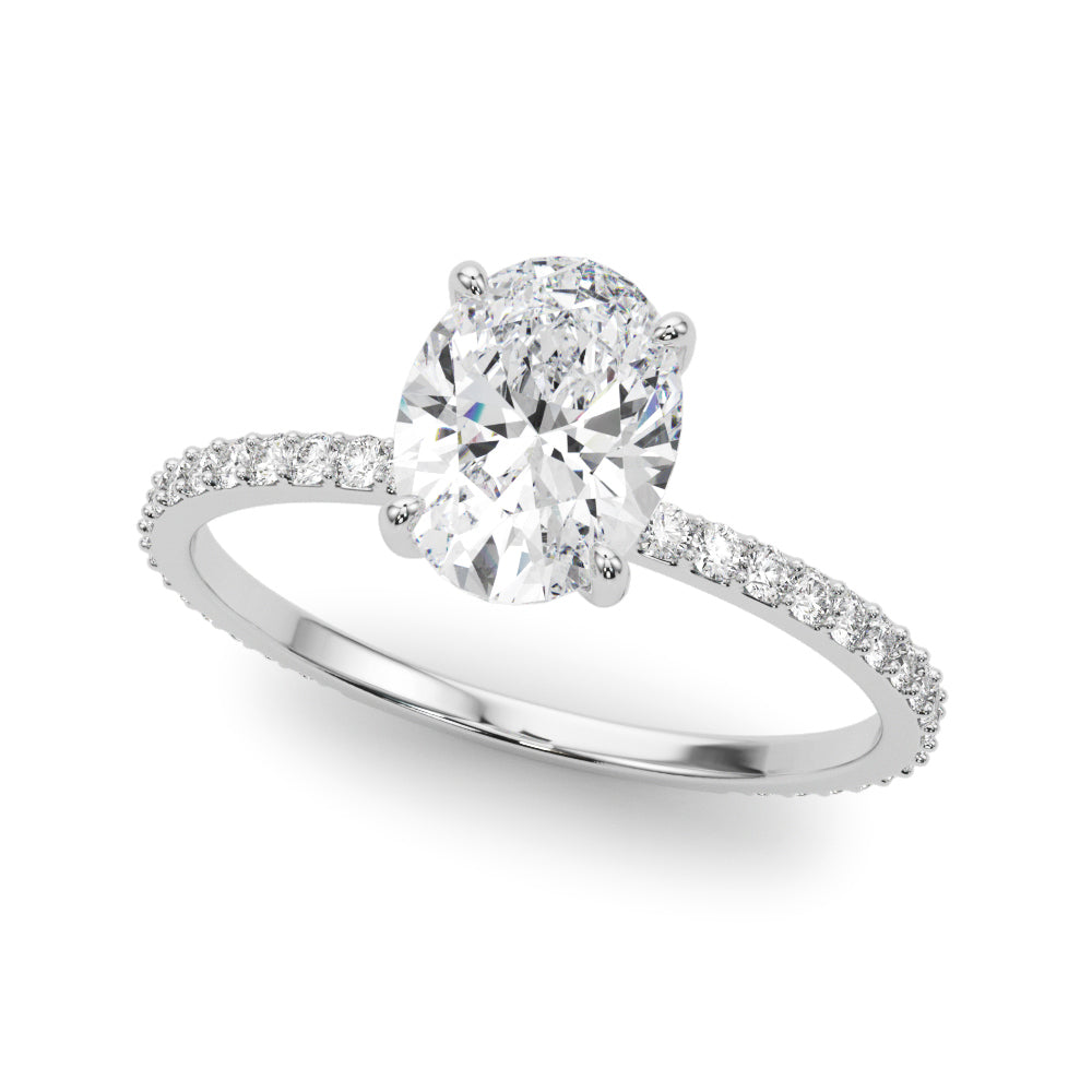 Namatjira Hidden Halo Engagement Ring