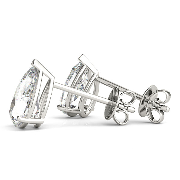 Pear-Cut Four-Prong Diamond Stud Earrings, product view 3 | Southern Star Diamonds