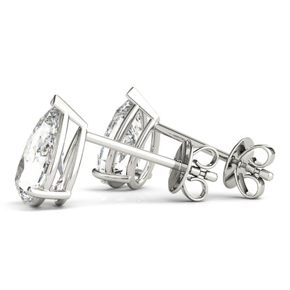 Pear-Cut Four-Prong Diamond Stud Earrings, product view 3 | Southern Star Diamonds