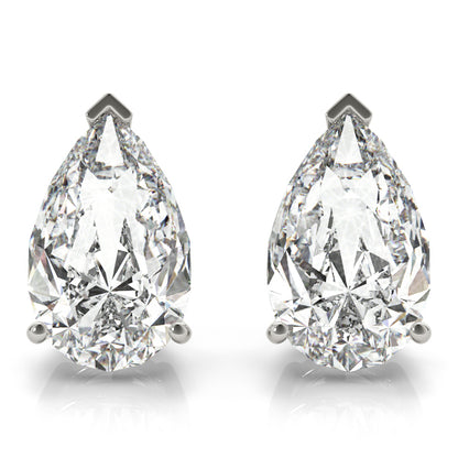 Pear-Cut Four-Prong Diamond Stud Earrings | Southern Star Diamonds