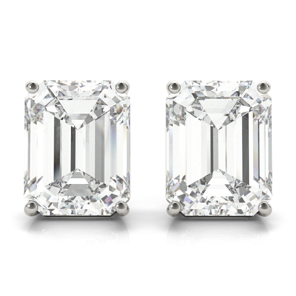 Emerald-Cut Four-Prong Diamond Stud Earrings | Southern Star Diamonds
