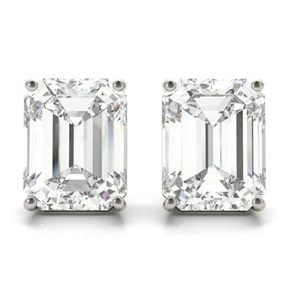 Emerald-Cut Four-Prong Diamond Stud Earrings | Southern Star Diamonds