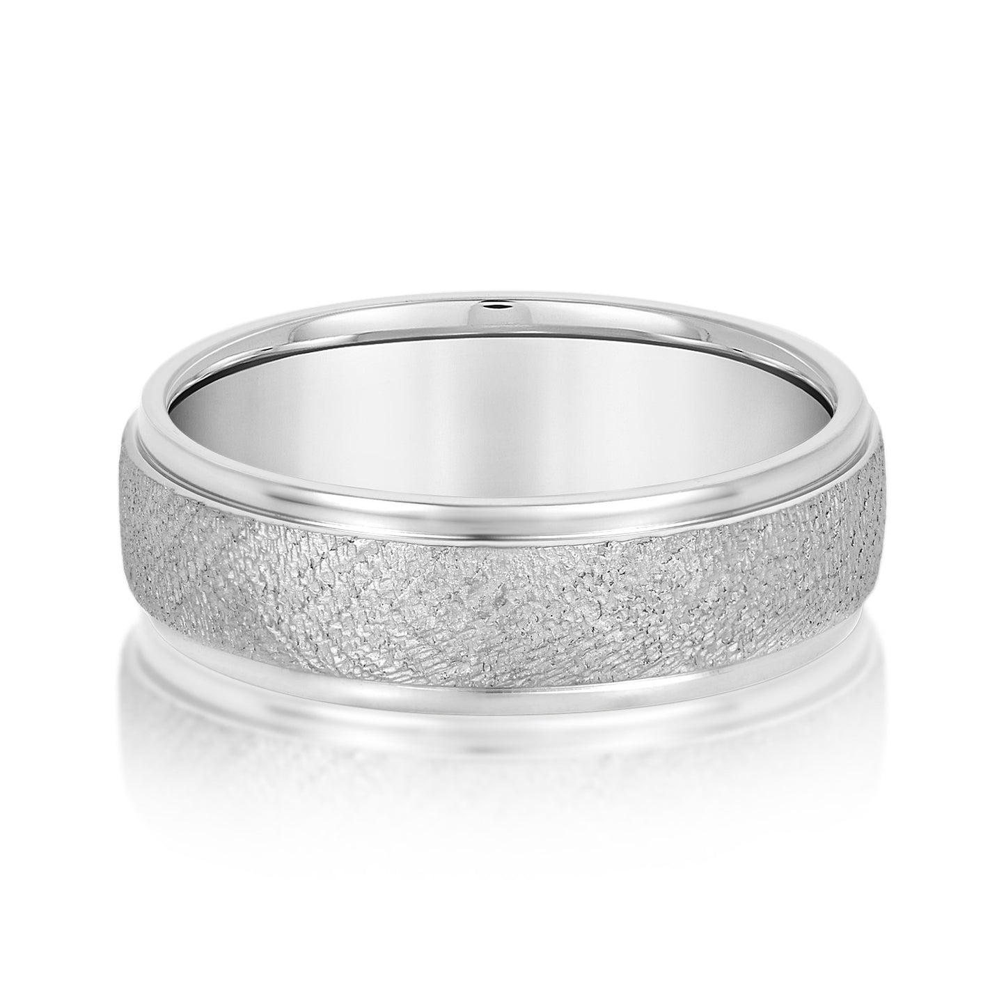 Sterling Carved Band