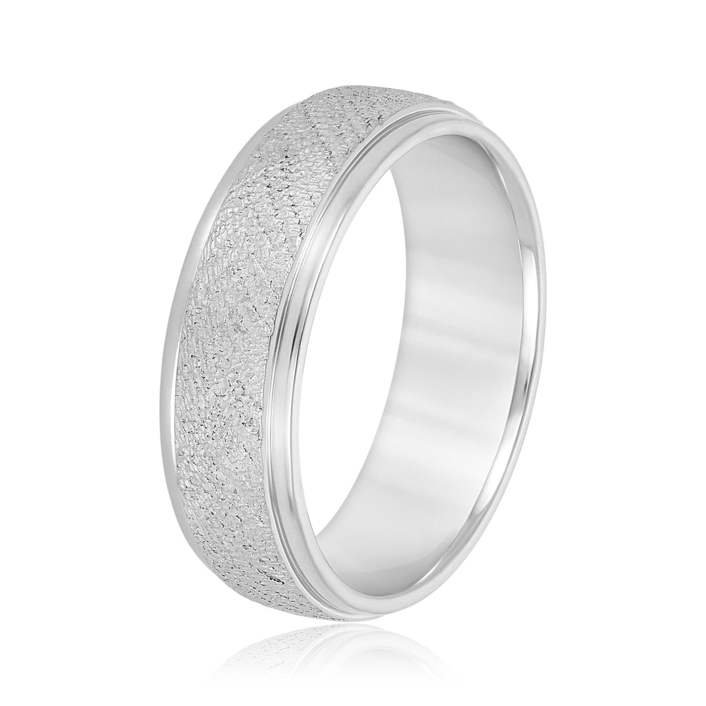 Sterling Carved Band