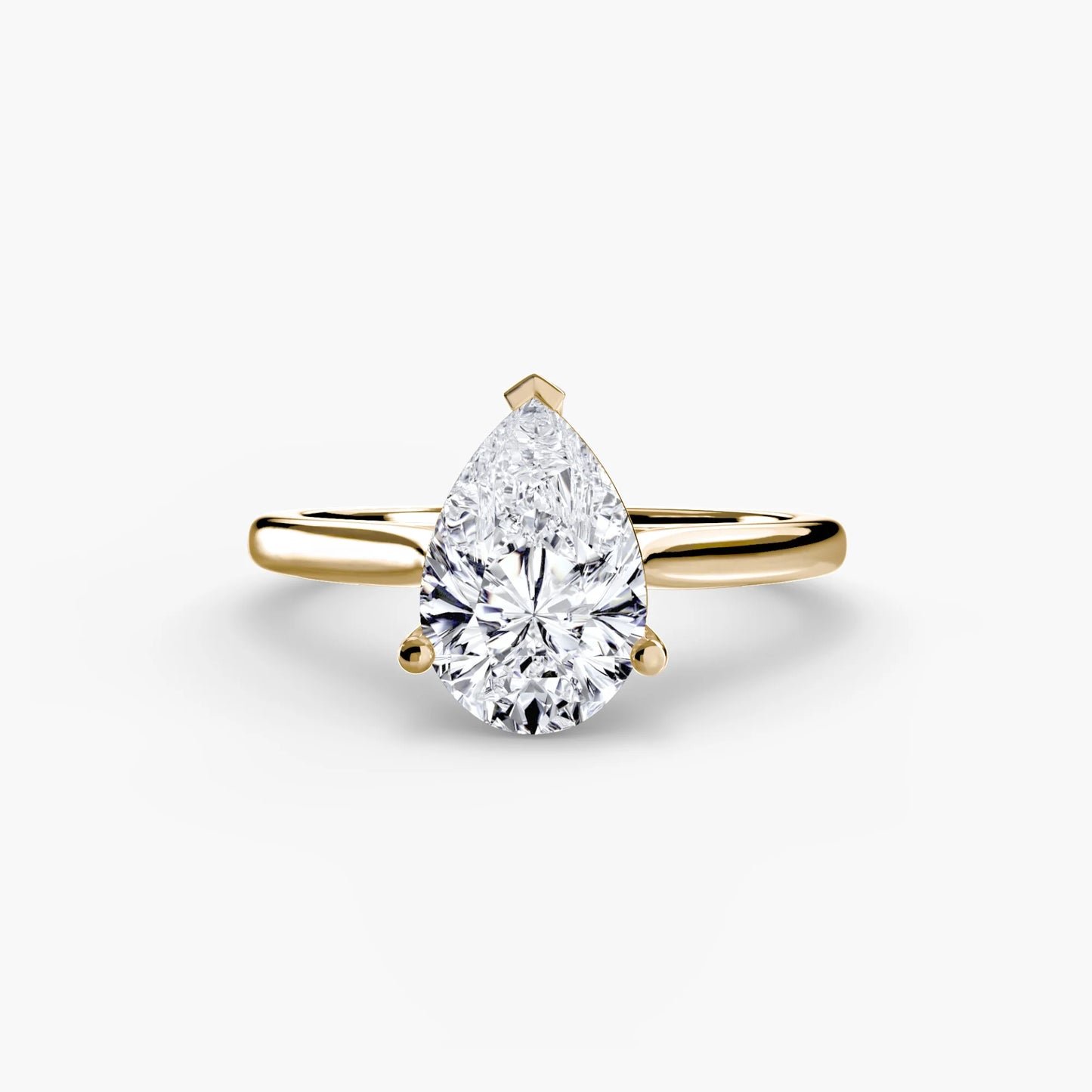 Aurora Solitaire 2.5 CT Pear Custom Ring