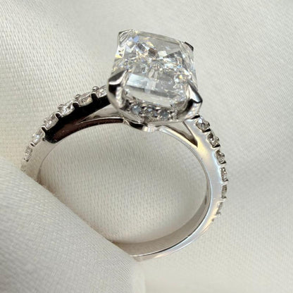 Ready To Ship - Aria 3ct Radiant Cut Lab Grown Diamond Ring