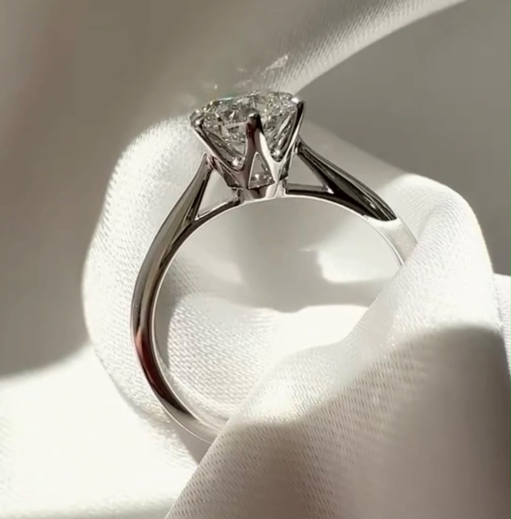 Custom Cathedral Solitaire 6 Prong