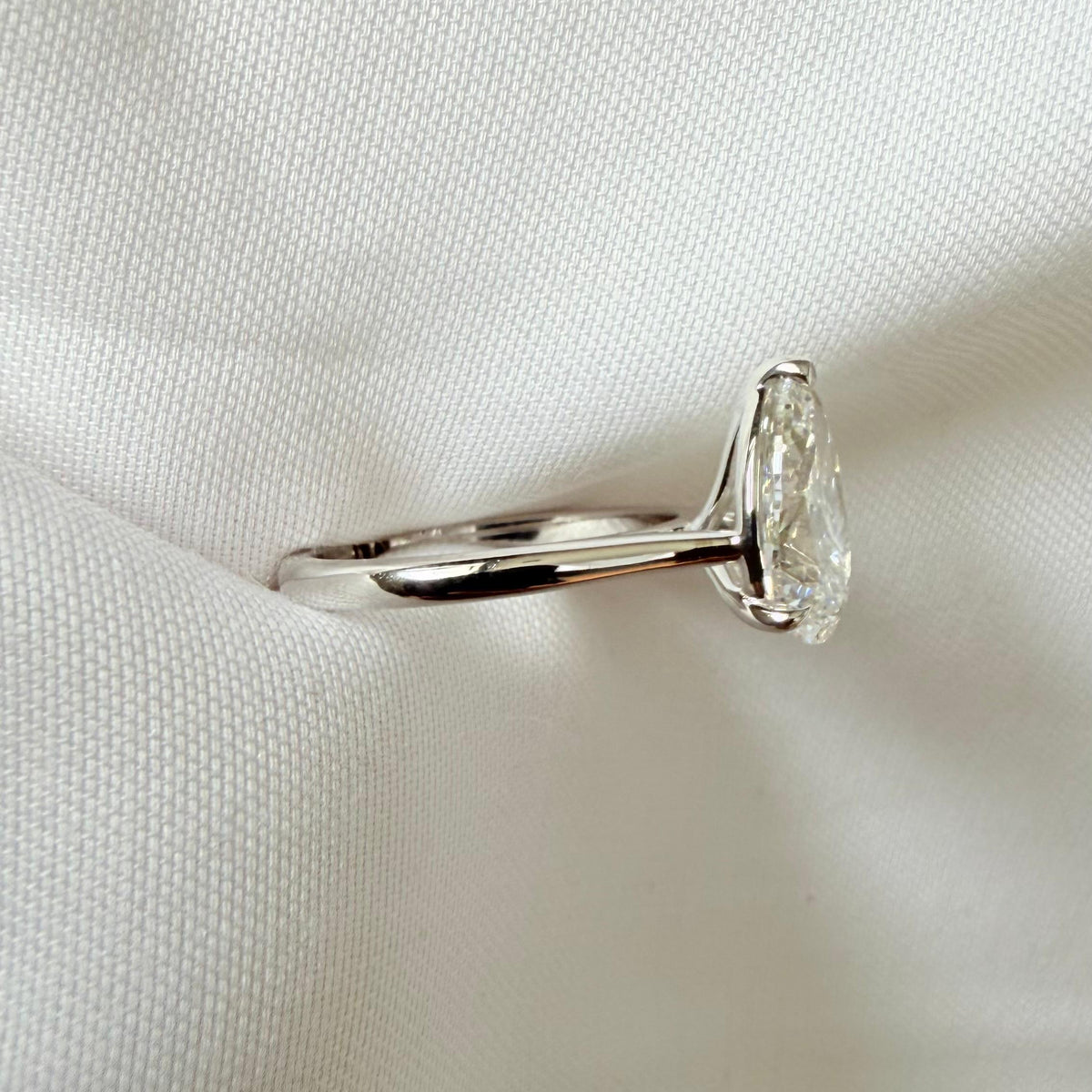 Ready To Ship - Emma 2.5 ct Pear Lab Grown Solitare Ring