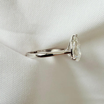 Ready To Ship - Emma 2.5 ct Pear Lab Grown Solitare Ring