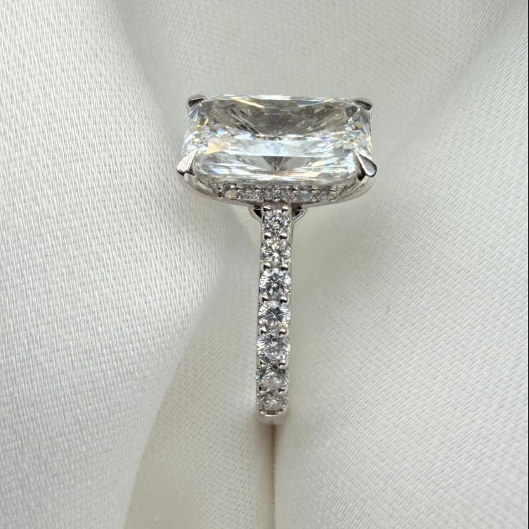 Ready To Ship - Aria 3ct Radiant Cut Lab Grown Diamond Ring