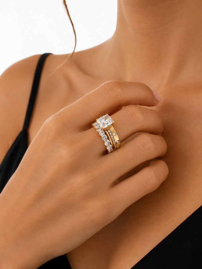 Women's diamond wedding bands