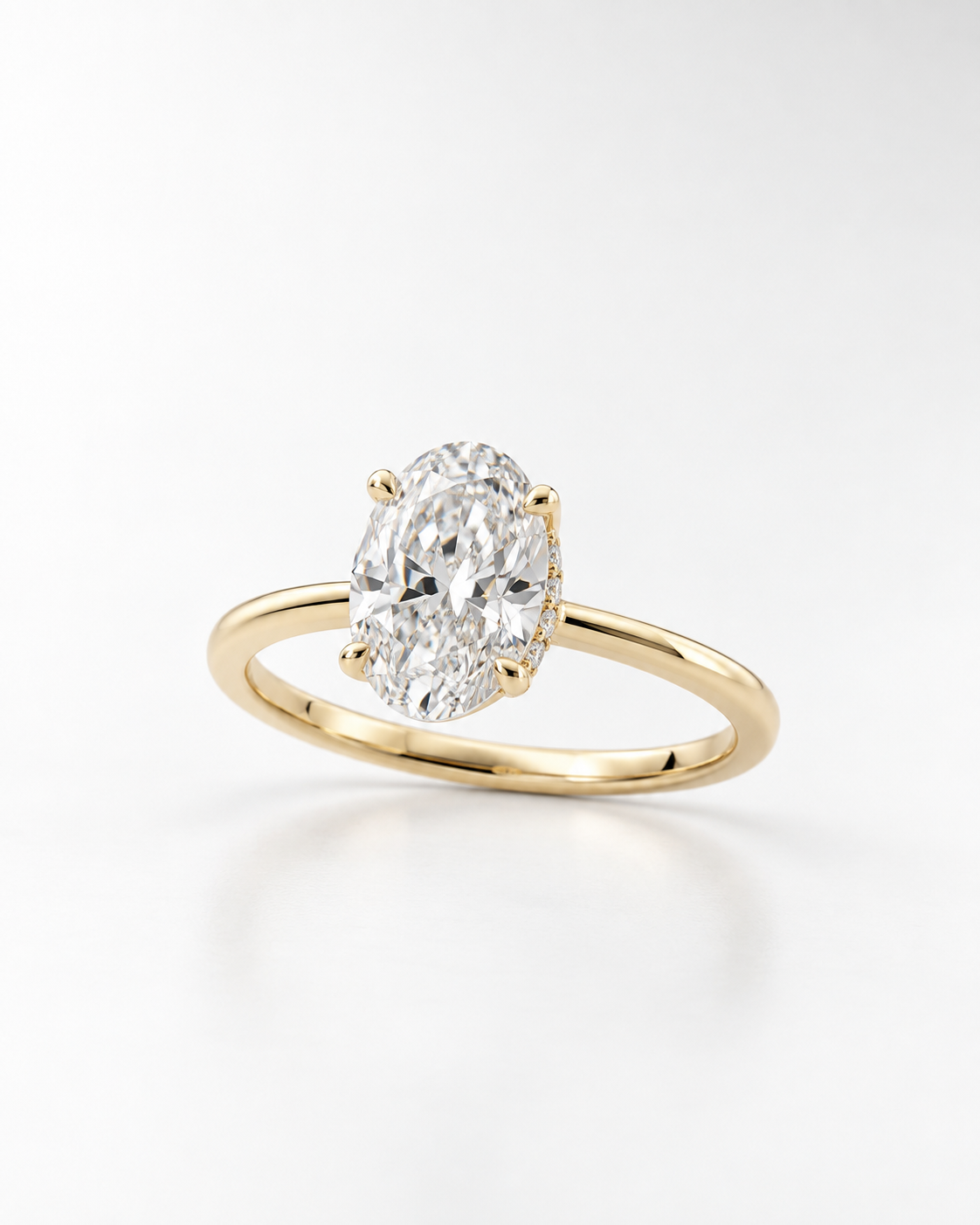 Yellow gold oval diamond engagement ring by Southern Star Diamonds